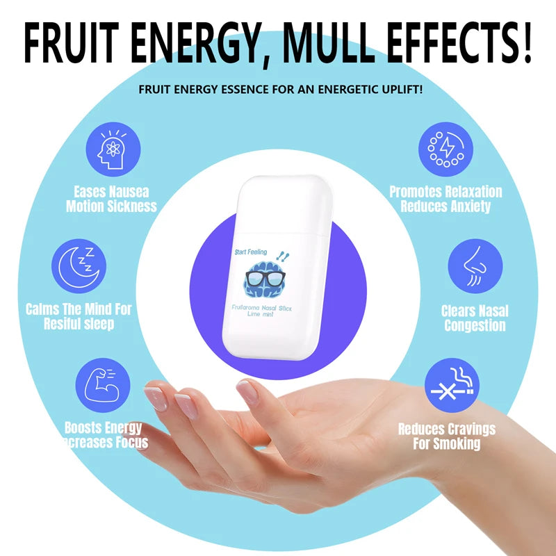 Nasal Suction Energy Stick and Refreshing Inhaler for Driving and Daily Fatigue