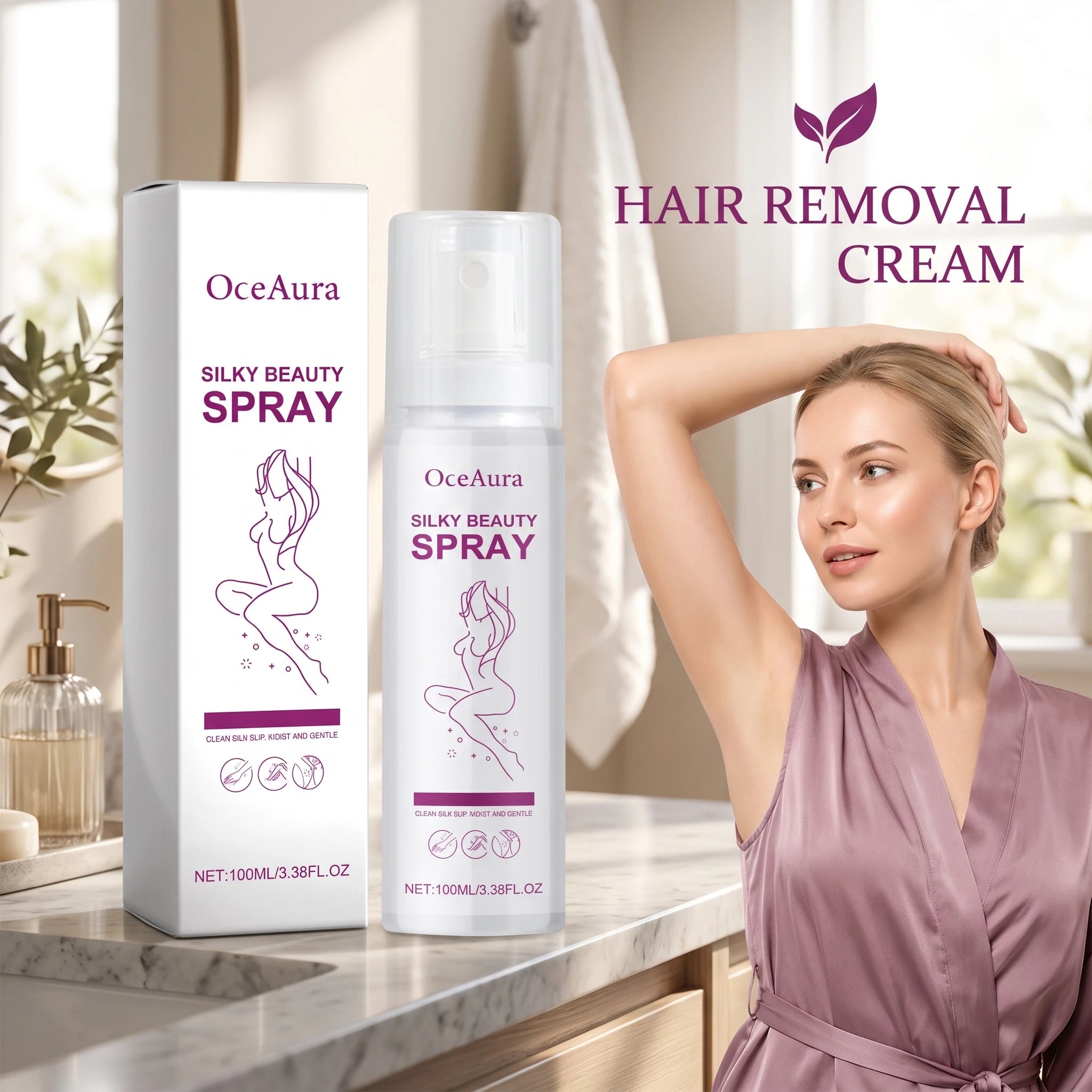 Body Hair Remover Spray and Depilatory Mousse for Smooth Skin Maintenance - 4
