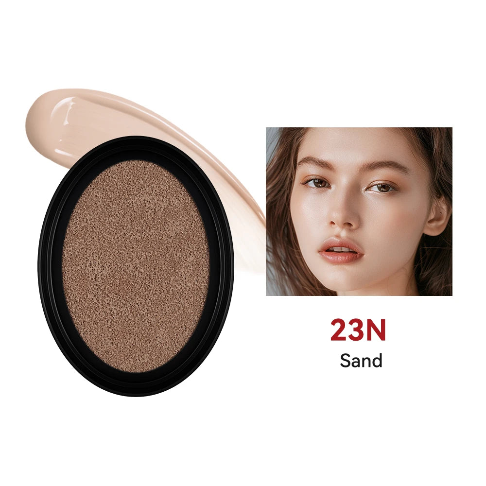 Cushion Foundation Refill and Compact Makeup for Long Lasting Daily Coverage - 36