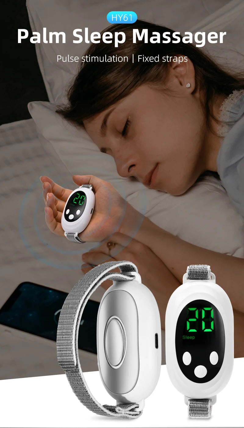 Palm Sleep Massager and Insomnia Relief Device for Better Sleep and Relaxation