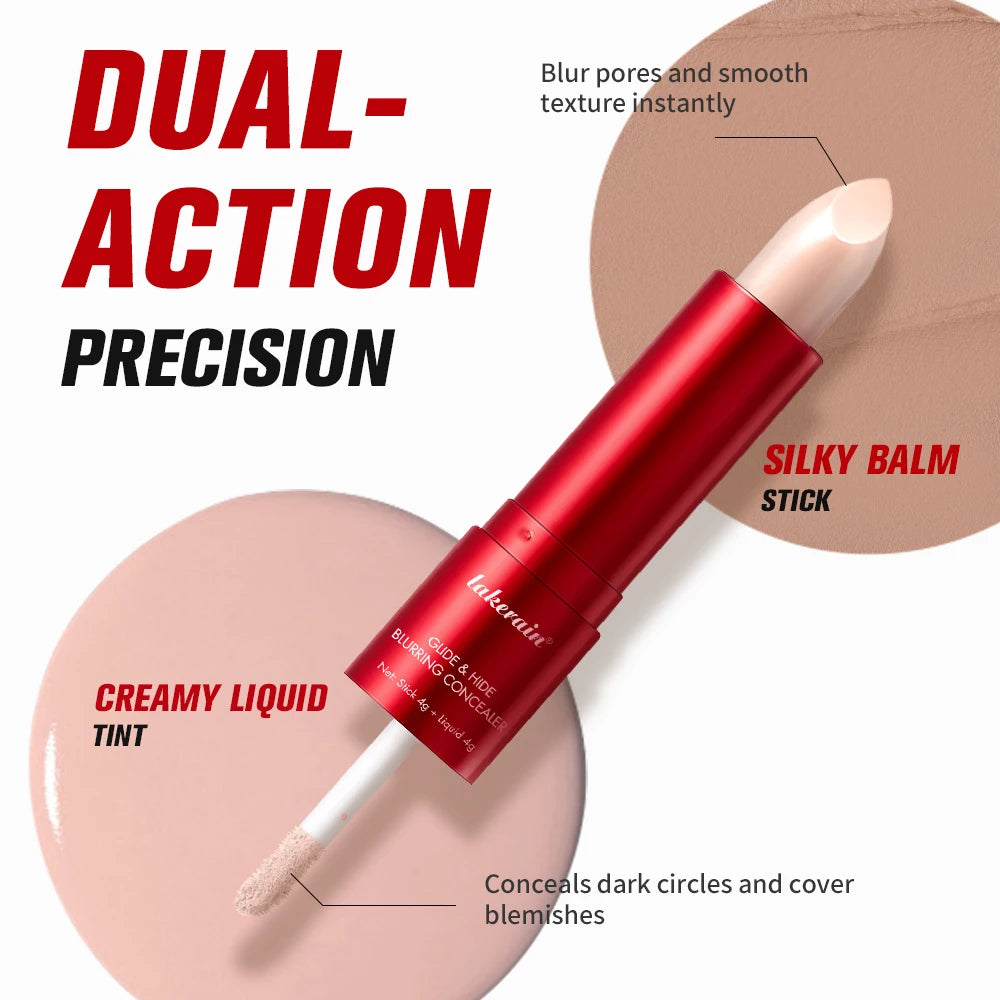 Glide and Hide Blurring Concealer and Full Coverage Foundation for Daily Makeup - 5