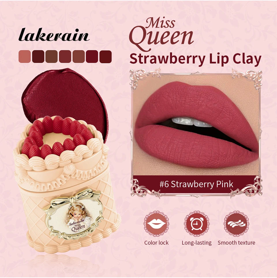 Strawberry Lip Mud and Matte Lip Cream for Long Lasting Velvet Makeup Looks - 7