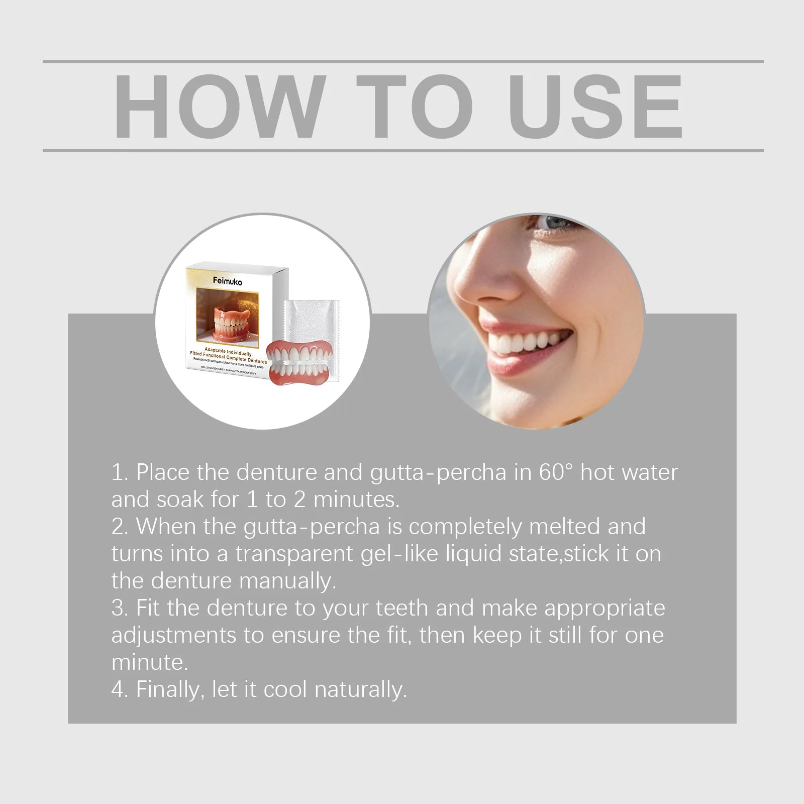 Denture Decoration Set and Fake Teeth Liners for Instant Smile Makeover at Home - 12