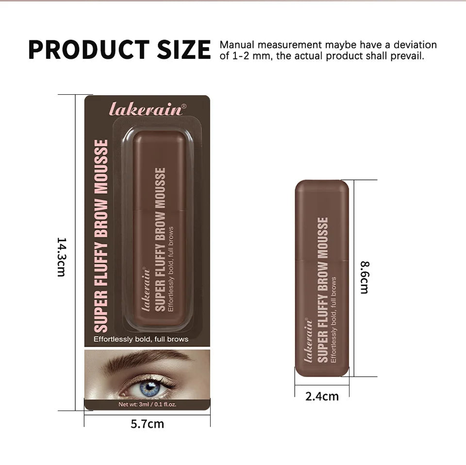 Eyebrow Mousse and Volumizing Brow Gel for Natural Full Brows Daily Makeup
