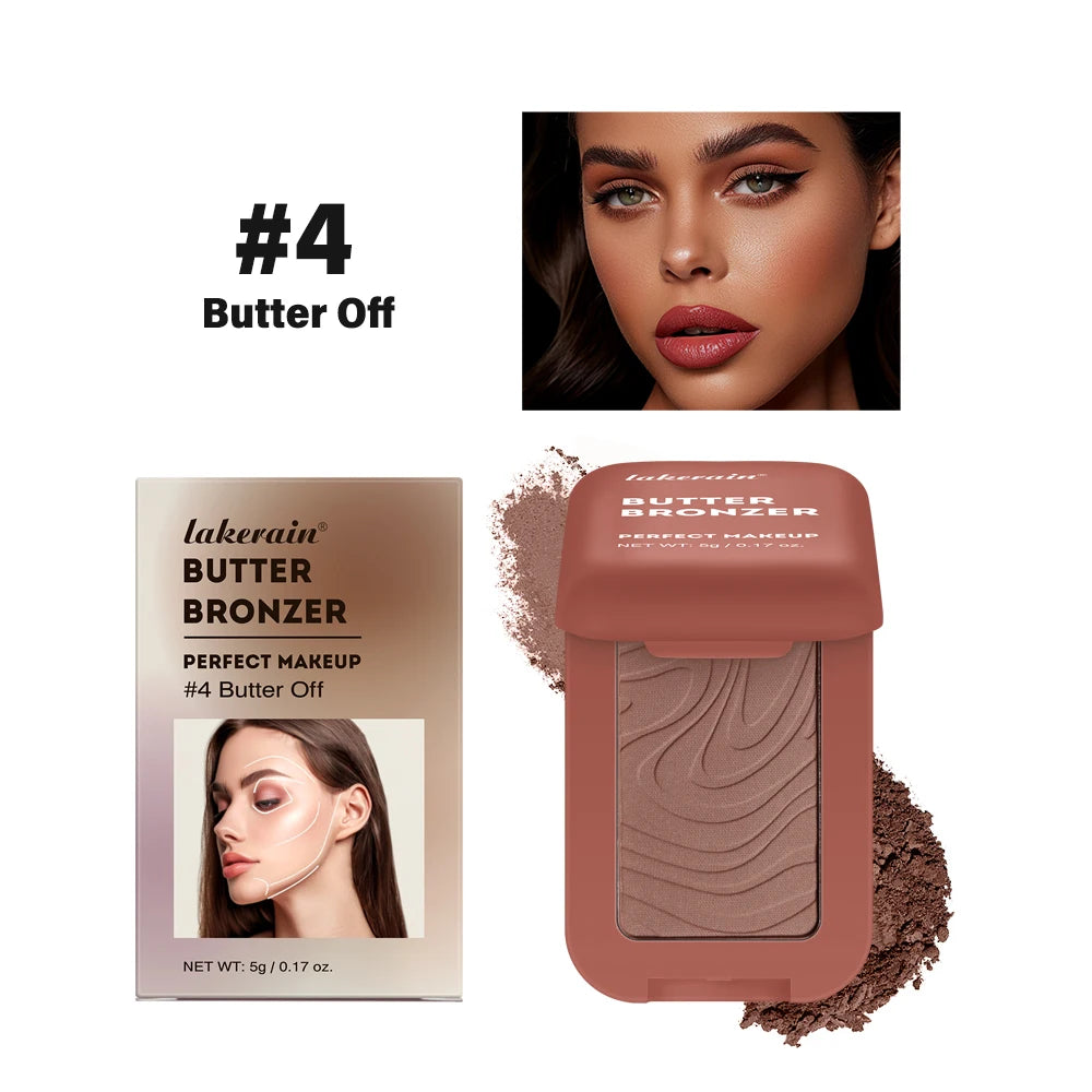 Butter Bronzer and Face Contour Powder for Sculpted Makeup Looks