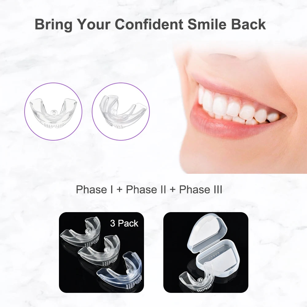 Dental Braces and Teeth Trainer Alignment Mouthpiece for Adult Orthodontic Correction