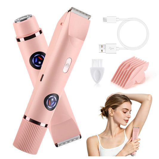 Electric Shaver and Body Hair Trimmer for Smooth Skin on Legs and Bikini Areas