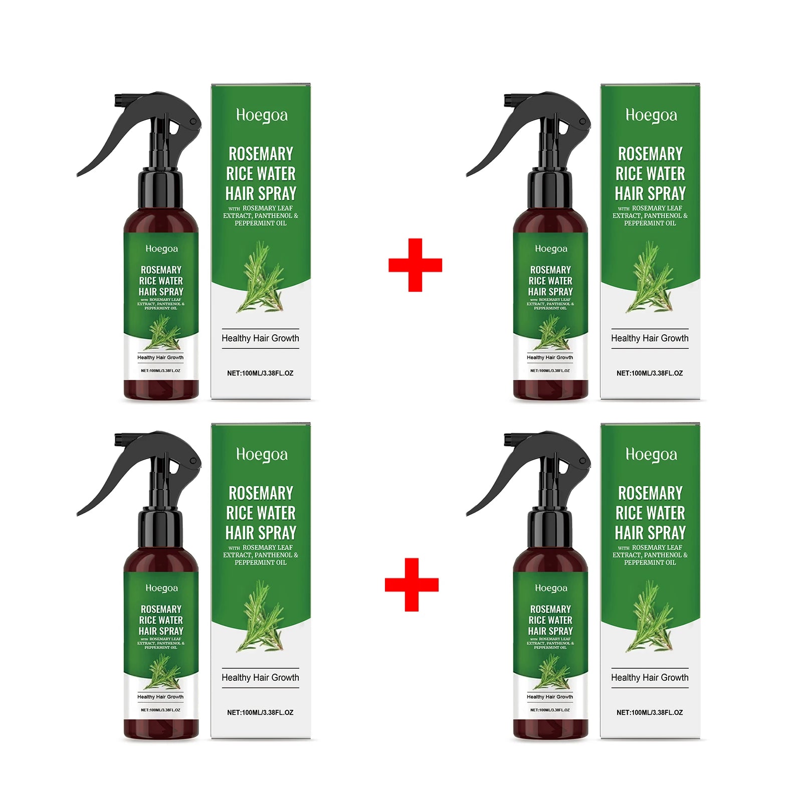 Rosemary Rice Water Hair Spray and Leave In Conditioner for Dry Frizzy Hair - 19