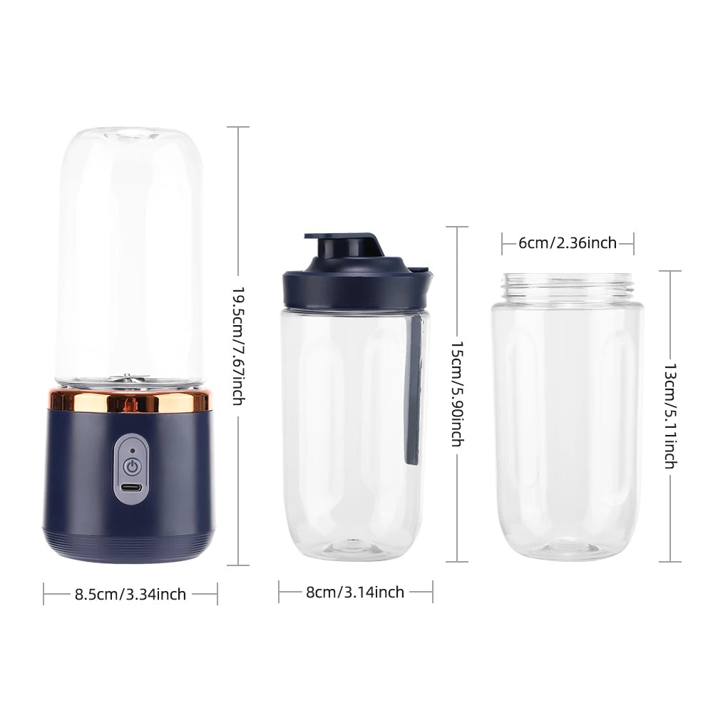 Portable Electric Juicer Cup and Mini Fruit Blender for Healthy Living - 11
