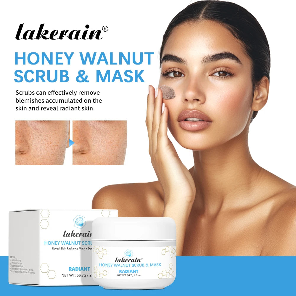 Honey Facial Scrub and Exfoliating Face Mask for Radiant Skin and Deep Cleansing - 1