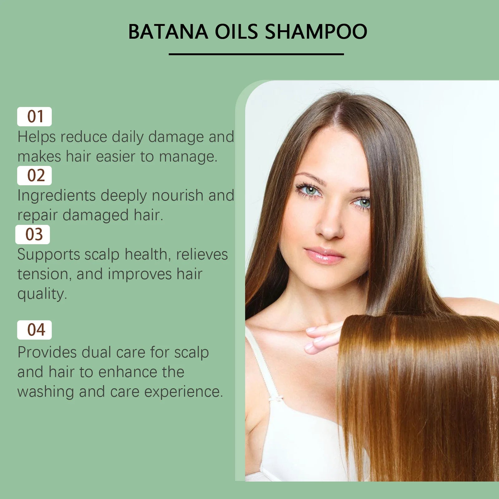 Batana Oil Shampoo and Hair Growth Cleanser for Damaged Hair and Scalp Care - 5