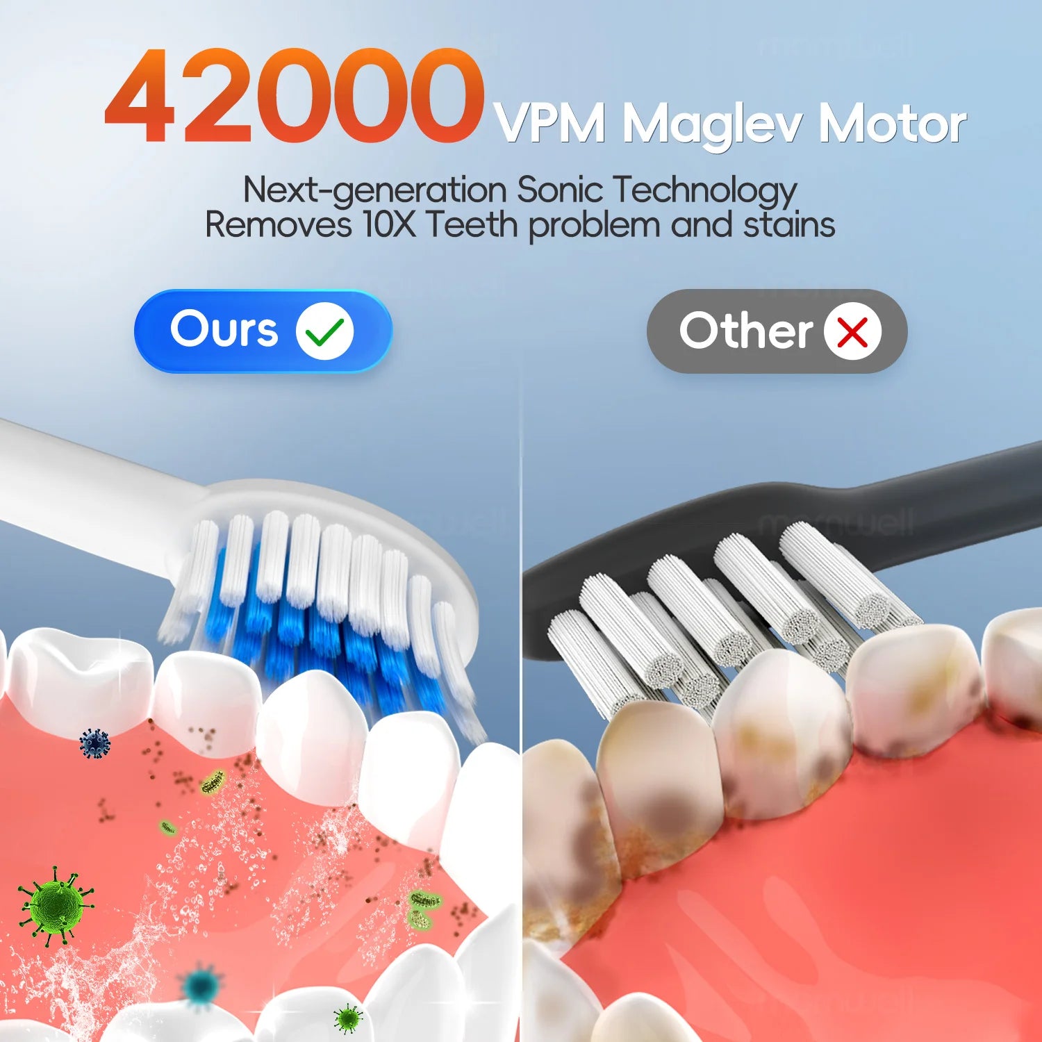 Sonic Electric Toothbrush and Rechargeable Oral Care Tool for Daily Cleaning - 3