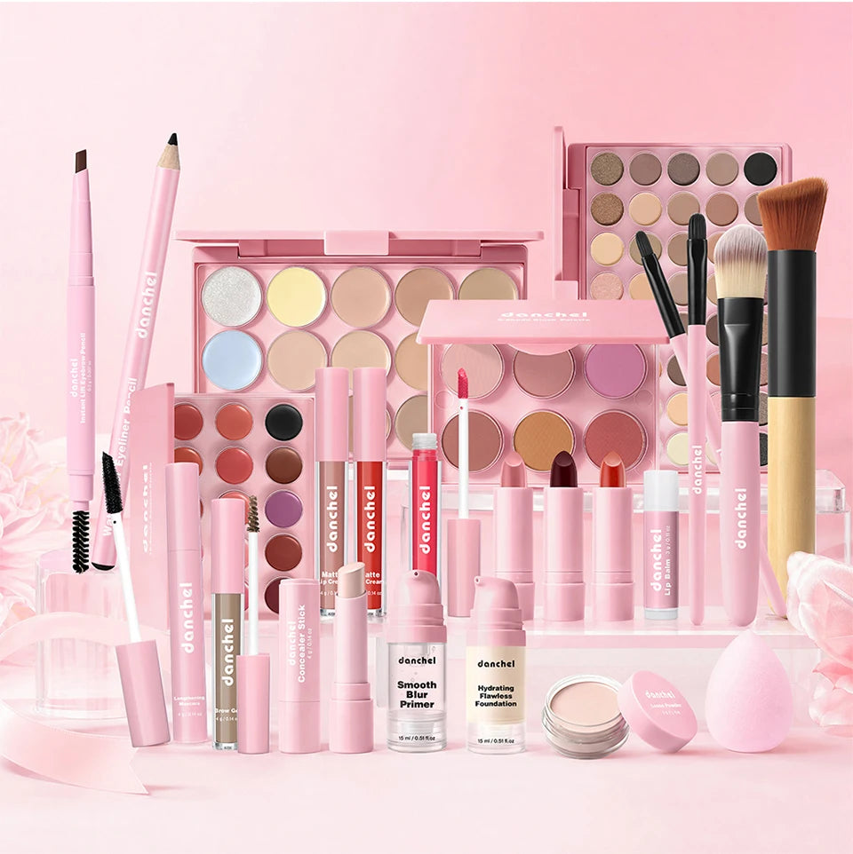 All in One Makeup Kit and Complete Beauty Set for Beginners and Travel Enthusiasts - 20
