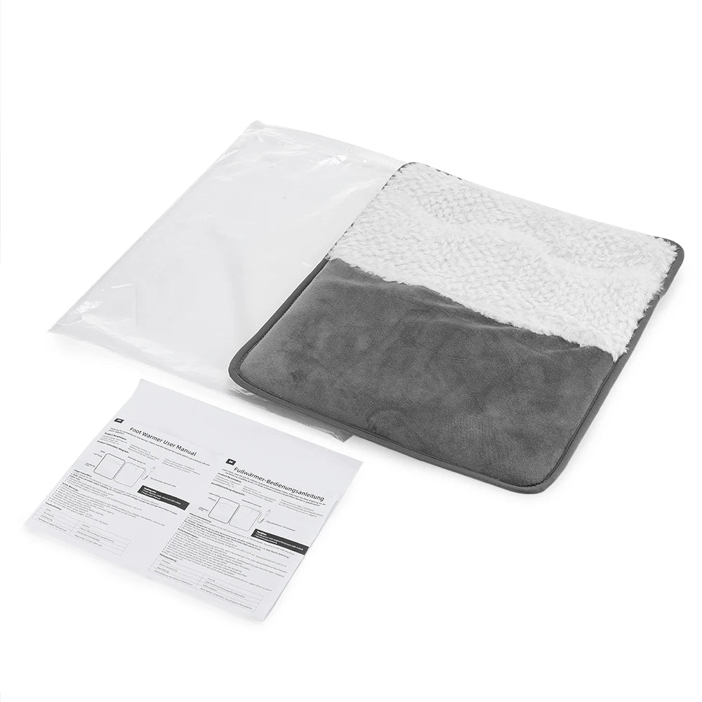 Electric Foot Warmer and Heated Cushion Mat for Office and Home During Winter