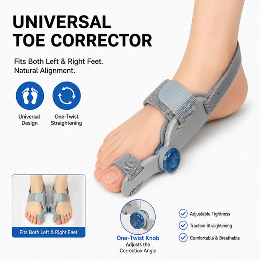 Bunion Adjuster Brace and Toe Straightener for Daily Foot Pain Relief at Home