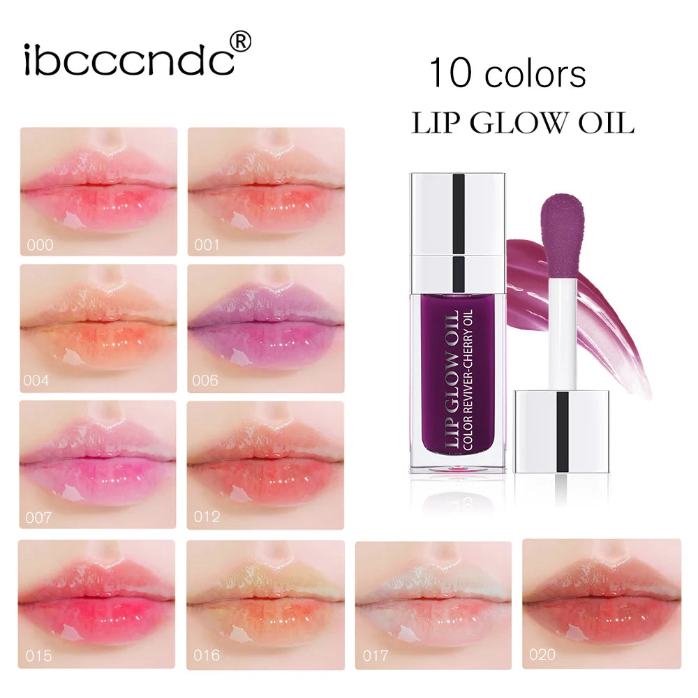 Lip Oil Plumping Lip Gloss and Hydrating Tinted Lip Glow for Daily Makeup Routines - 4