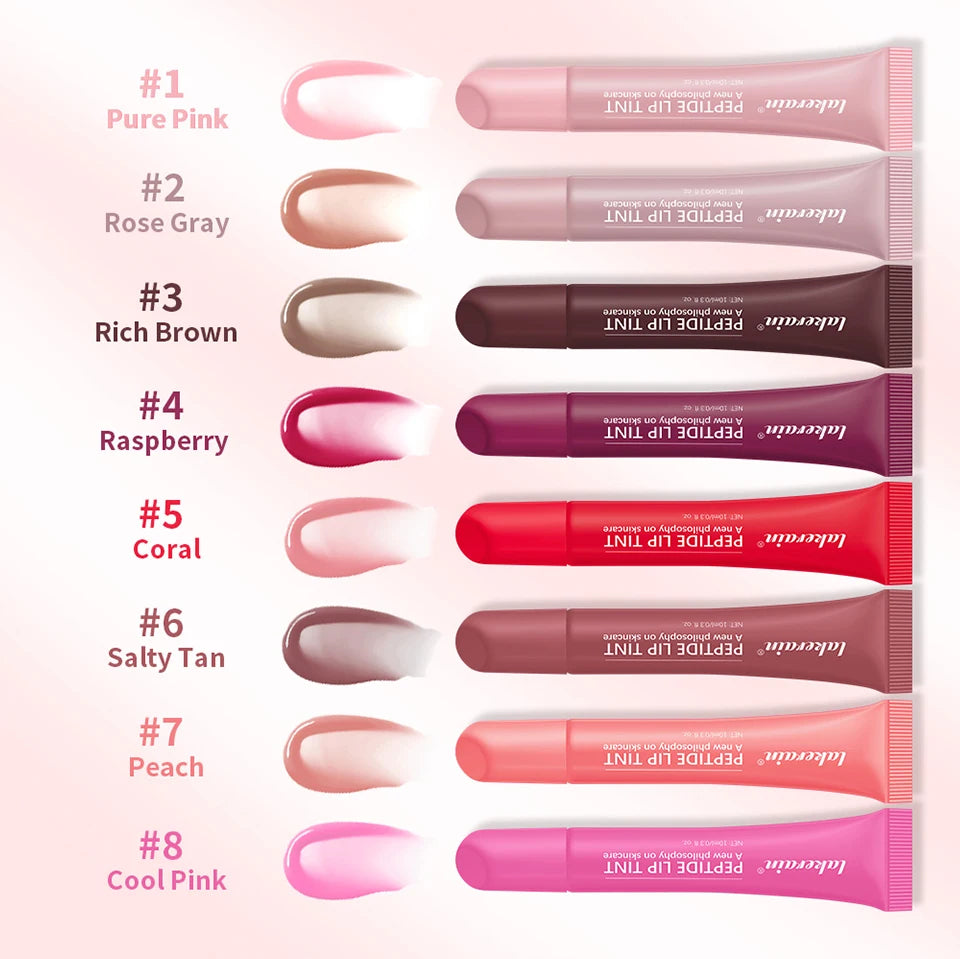 Peptide Lip Tint and Moisturizing Lip Gloss for Daily Hydration and Shine - 14