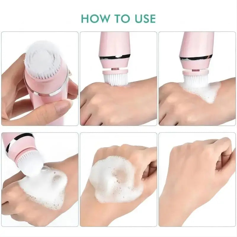 Electric Facial Cleansing Brush and Pore Cleaner for Daily Skincare Routine - 6