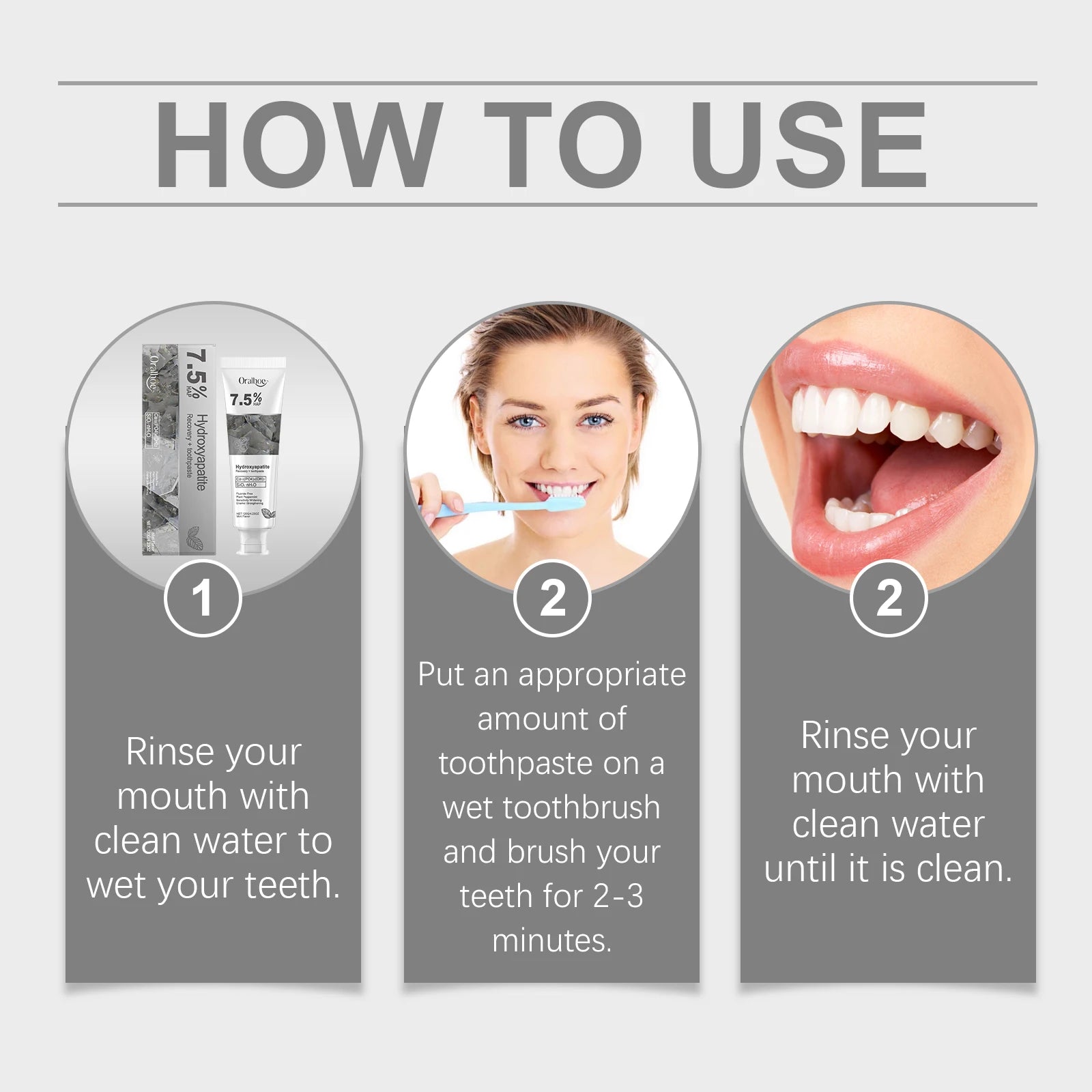 Hydroxyapatite Toothpaste and Enamel Repair Cream for Daily Whitening and Care - 17