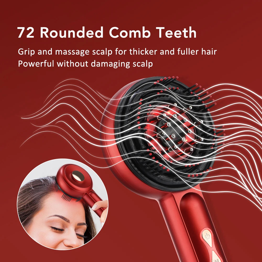 Electric Scalp Massager and Hair Growth Comb for Daily Scalp Care Relaxation