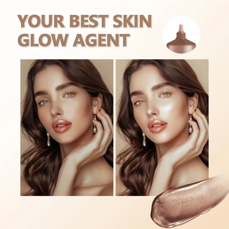 Liquid Glow Foundation and Radiant Skin Enhancer for Natural Daily Makeup Looks