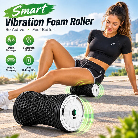 Electric Massage Roller and Vibrating Muscle Massager for Post Workout Recovery