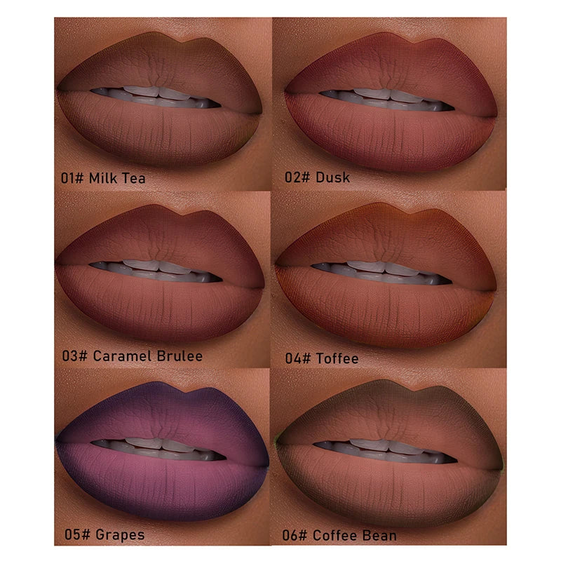 Matte Lip Liner and Velvet Lipstick Pencil for Precise Long Lasting Daily Makeup - 4