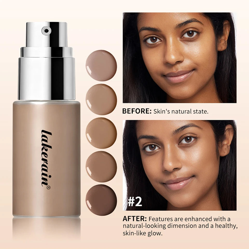 Multi Use Bronzing Serum and Liquid Face Foundation for Daily Makeup and Contouring