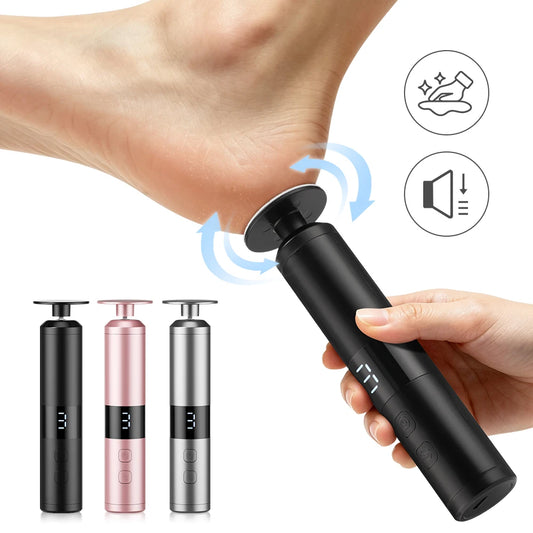 Electric Foot File and Callus Remover for Smooth Heels and Professional Home Care