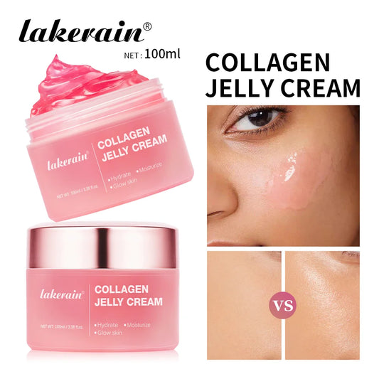 Collagen Jelly Cream and Hydrating Face Gel for Daily Anti Aging Skincare