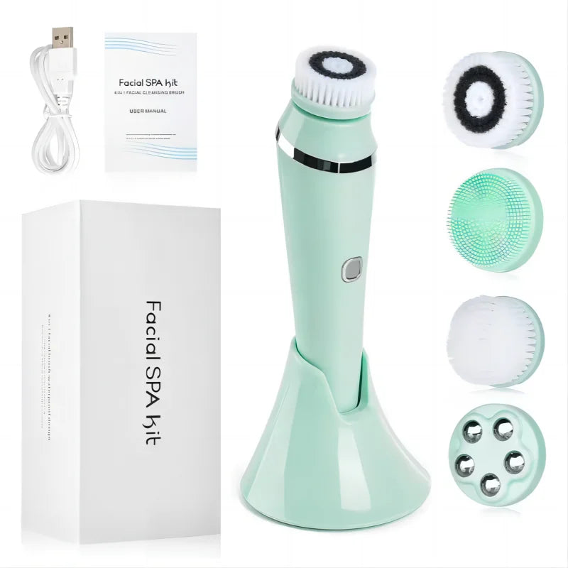 Electric Facial Cleansing Brush and Pore Cleaner for Daily Skincare Routine