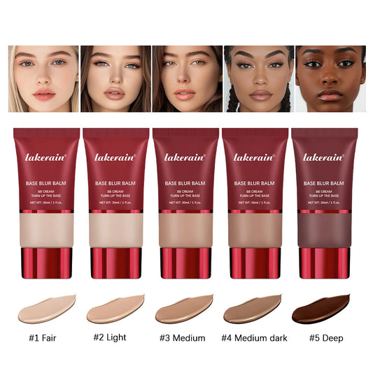 Base Blur Balm and Oil Control Foundation for a Smooth Matte Daily Makeup