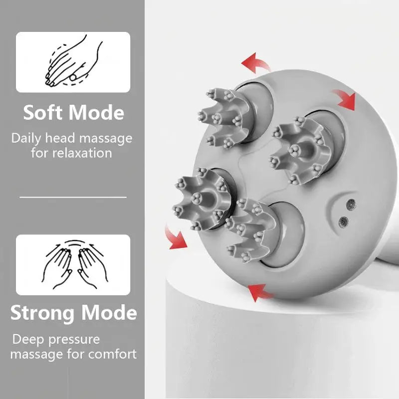 Scalp Massager and Electric Head Scratcher for Deep Relaxation and Hair Care - 3