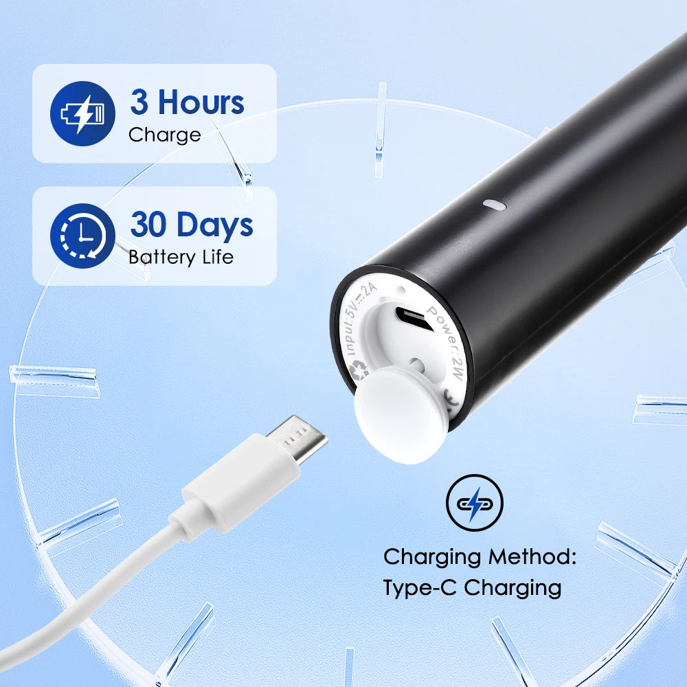 Rotating Electric Toothbrush and Rechargeable Rotary Brush for Oral Hygiene