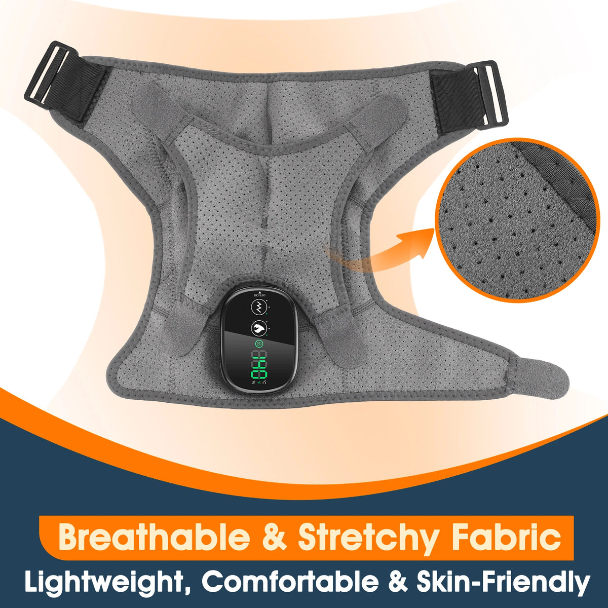 Neck and Shoulder Massager and Heating Wrap for Office Home and Travel Comfort