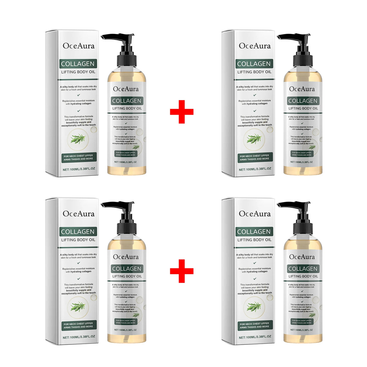 Collagen Body Firming Massage Oil and Tightening Skin Serum for Daily Body Care