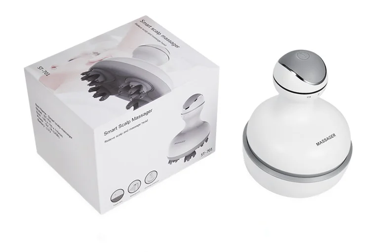 Electric Scalp Massager and Handheld Head Scratcher for Deep Stress Relief