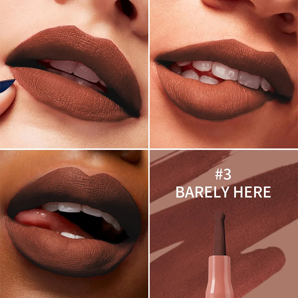 Lip Liner Stain and Waterproof Lip Contour Pen for Precise Long Lasting Makeup - 12