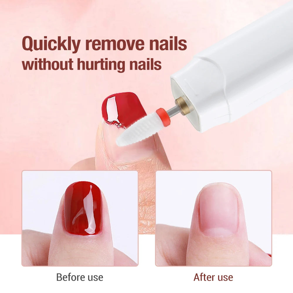 Electric Nail Drill and Manicure File Set for Salon Quality Home Nail Care - 14