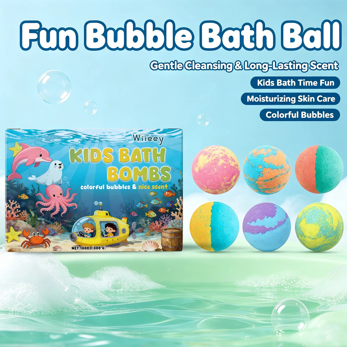 Kids Bath Bombs and Fizzy Bubble Balls for Joyful Bathing Time and Gift Sets