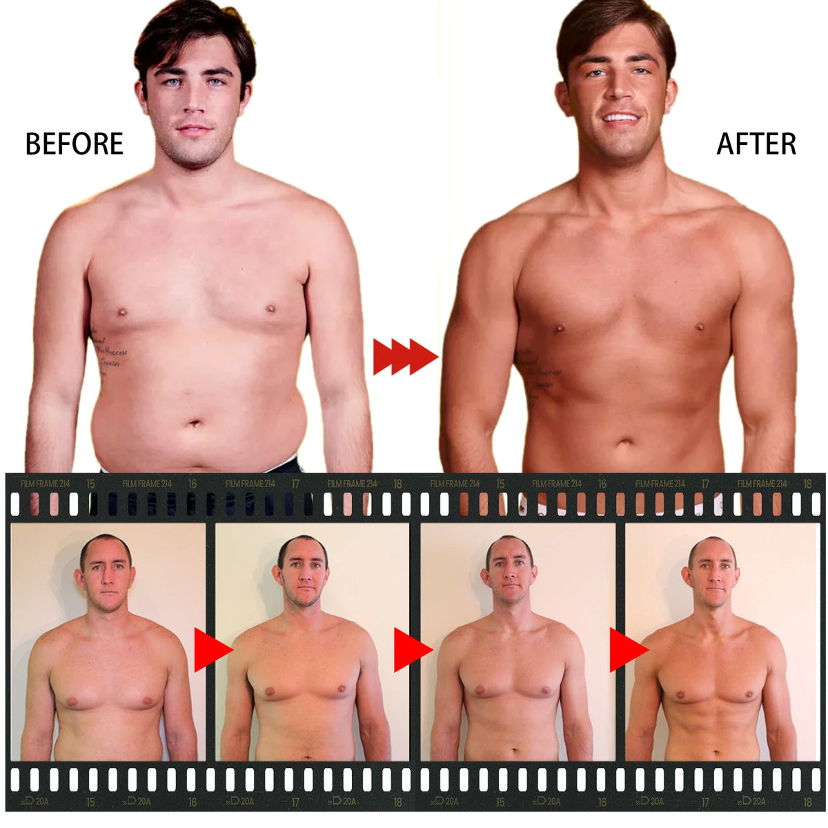 Gynecomastia Removal Spray and Chest Fat Reduction Oil for Men Seeking Muscle Shape