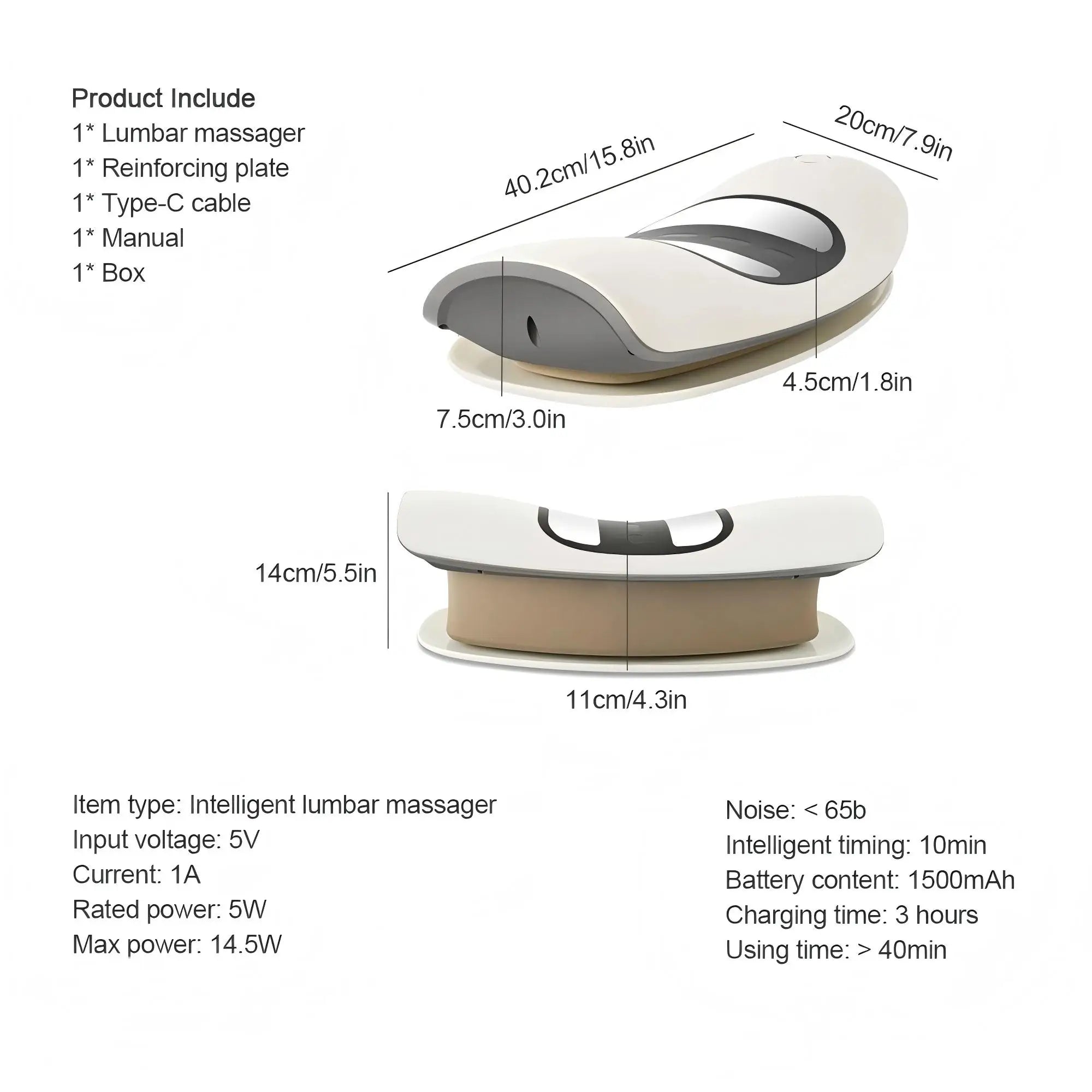Electric Lumbar Traction Massager and Back Stretcher for Daily Relief at Home - 6