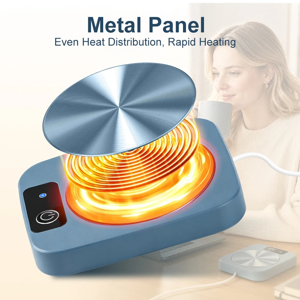 Electric Mug Warmer and Beverage Heating Coaster for Home and Office Use - 4