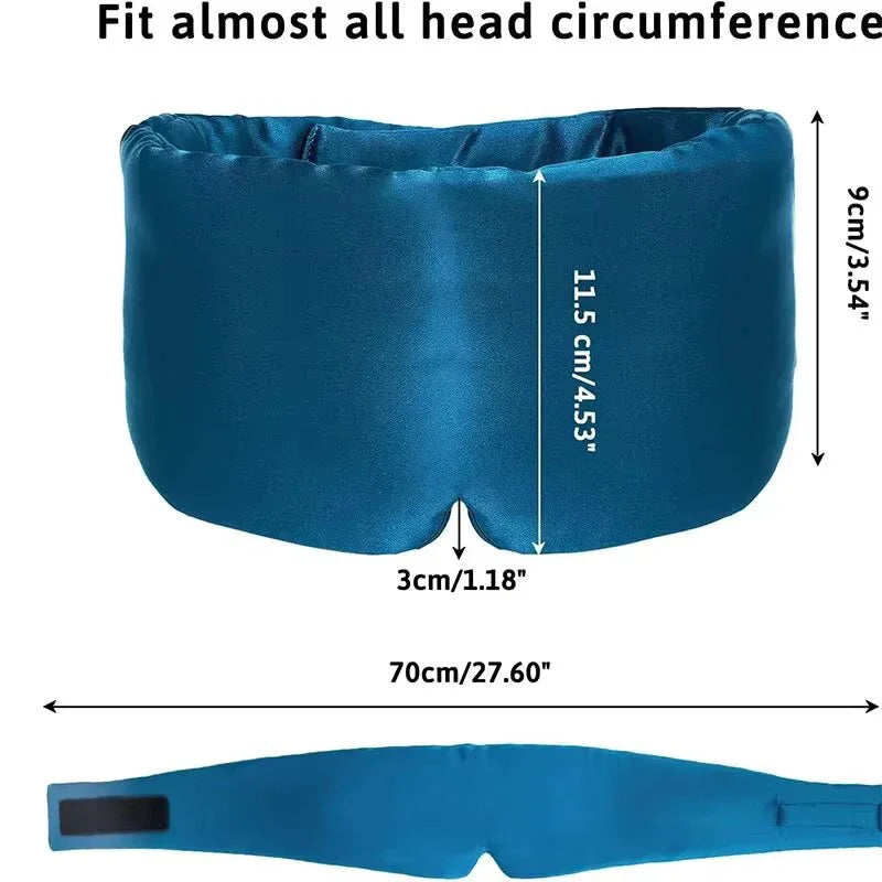 Silk Sleep Mask and Comfortable Eye Cover for Deep Sleep and Travel Relaxation - 15
