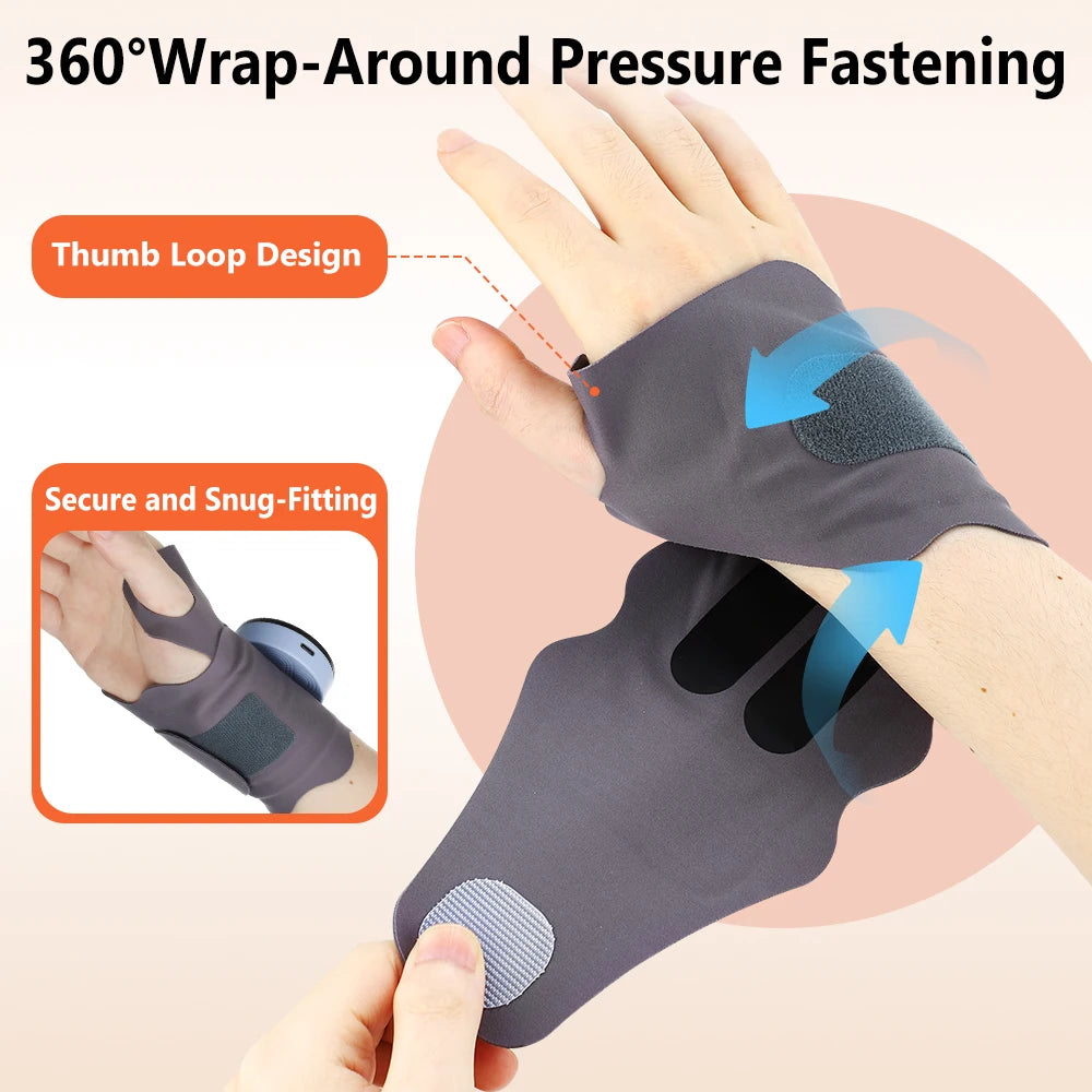 Electric Wrist Massager and EMS Support Brace for Muscle Relief and Daily Comfort