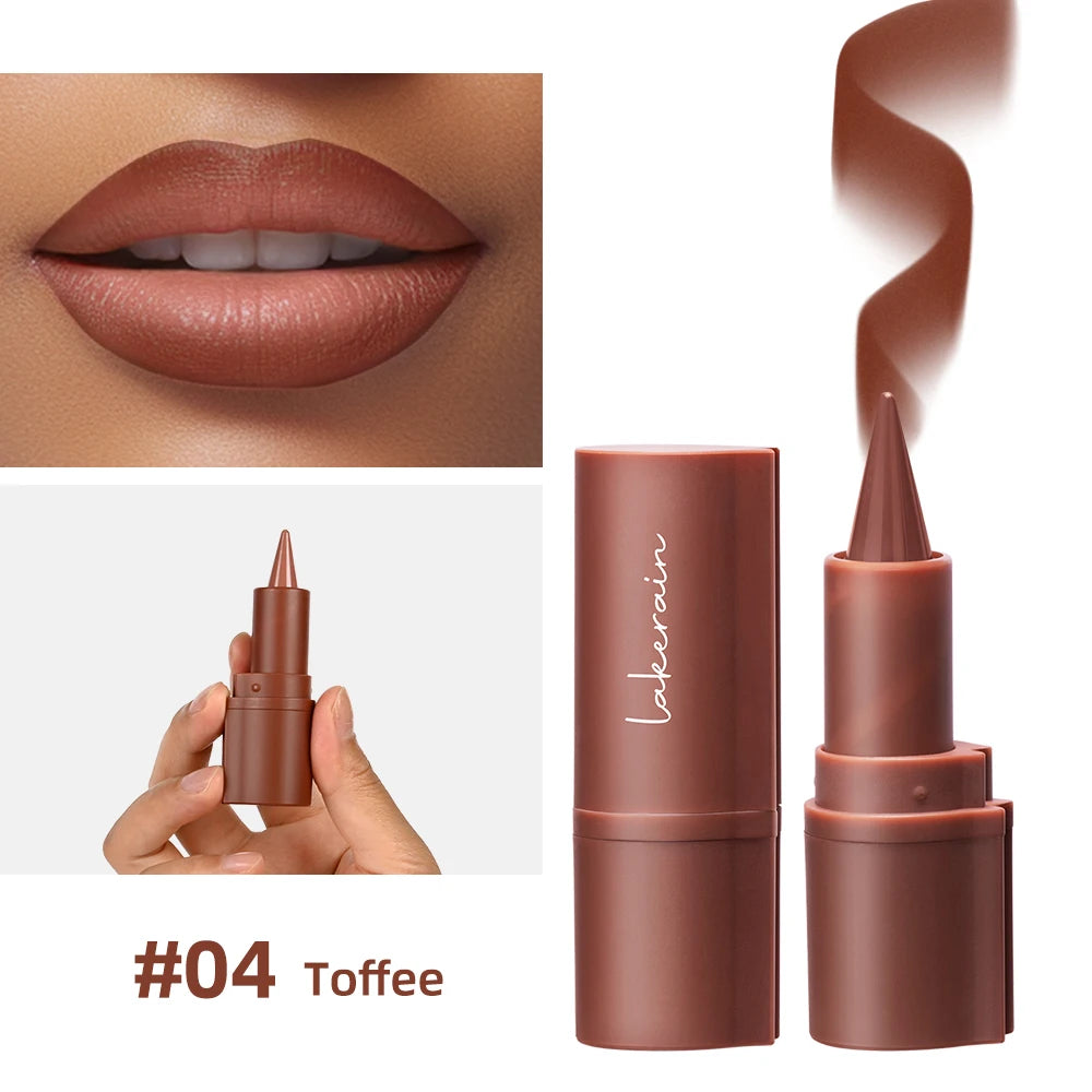 Matte Lip Liner and Lipstick Pen for Long Lasting Waterproof Daily Makeup Look
