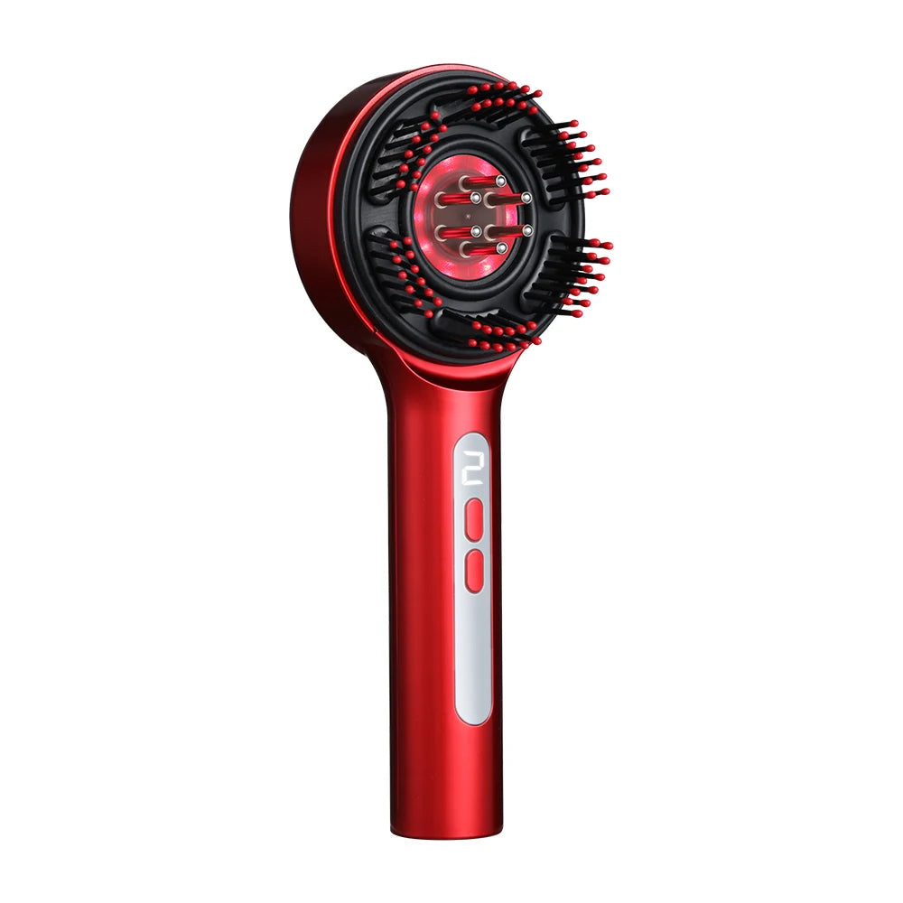 Electric Scalp Massager and Hair Oil Applicator Brush for Relaxation at Home