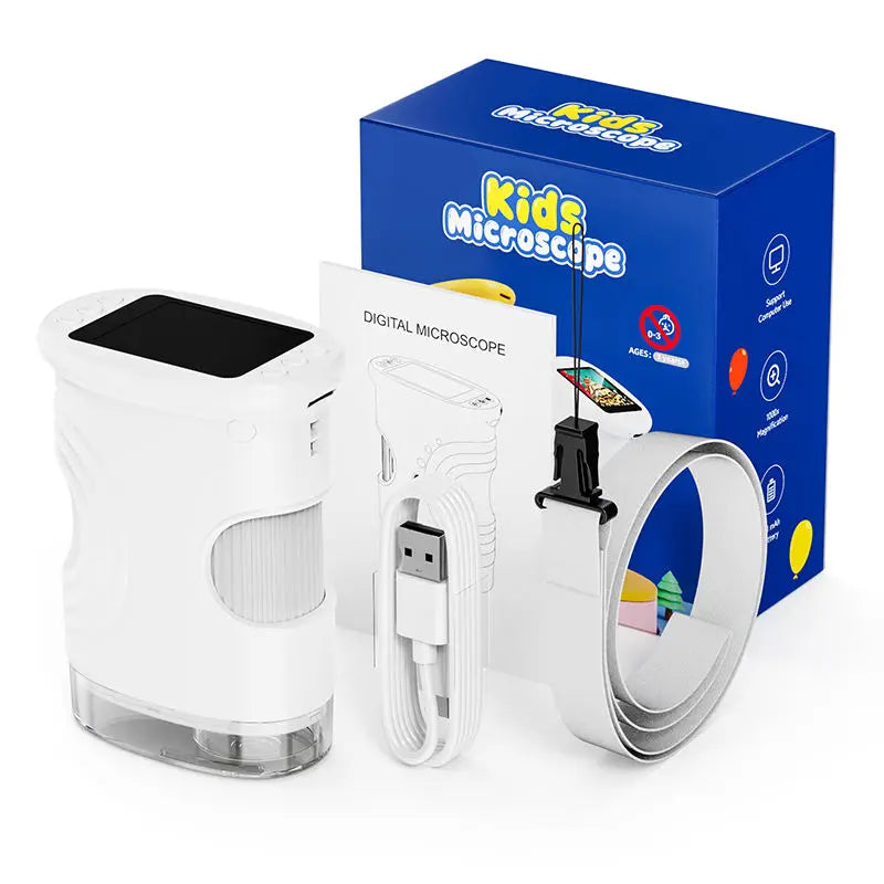 Handheld Microscope and Digital Science Toy for Kids Exploring Nature and Learning