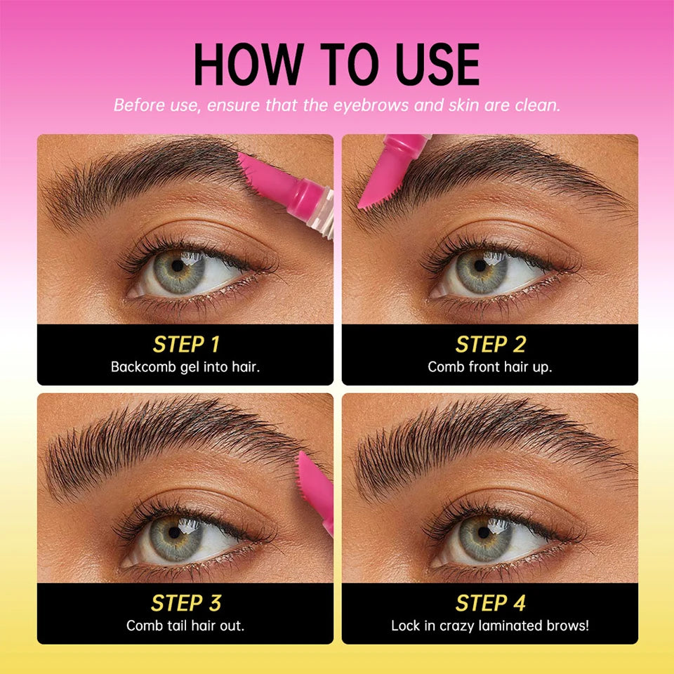 Brow Lamination Gel and Eyebrow Styling Glue for Long Lasting Defined Brows - 16