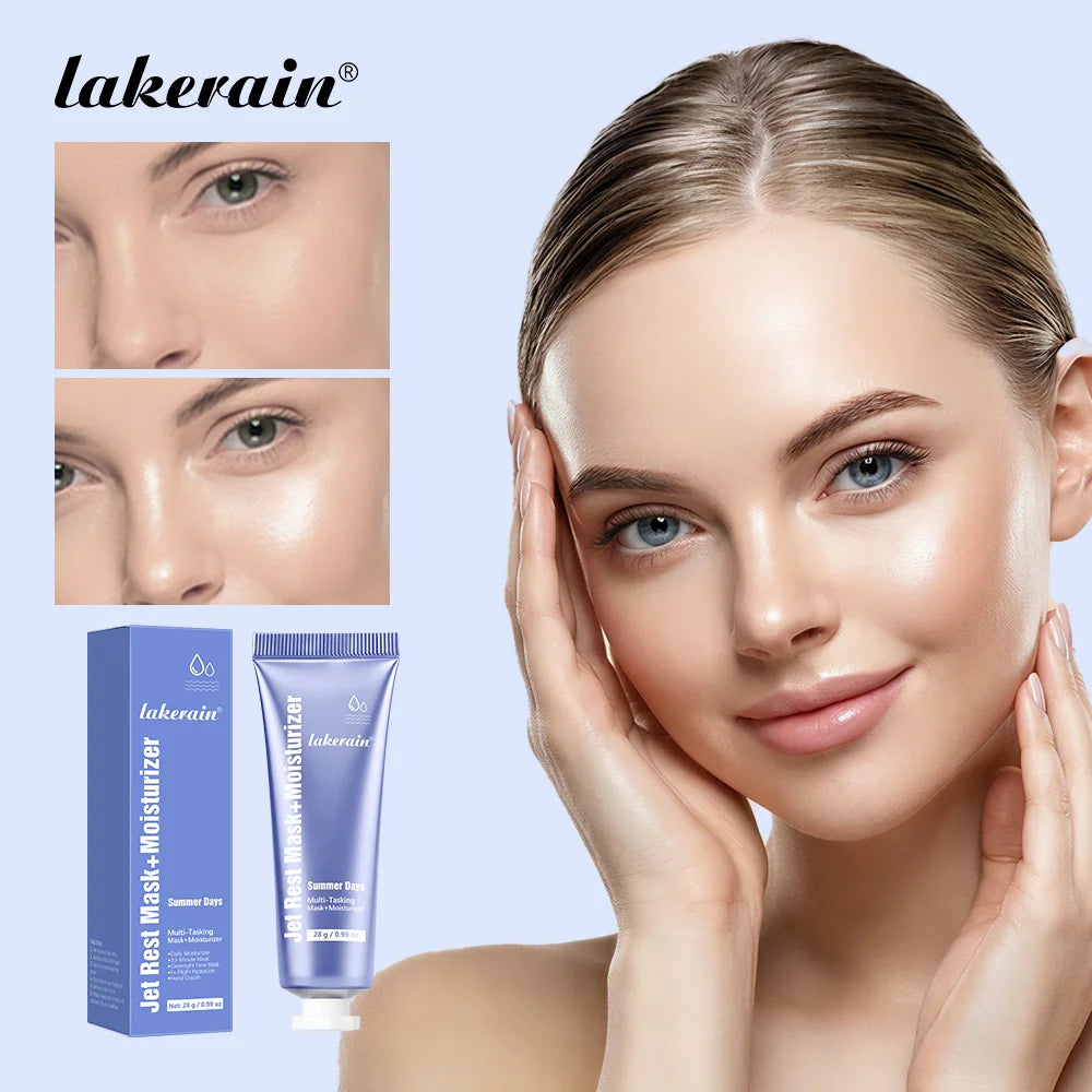 Jet Rest Face Mask and Daily Moisturizer for Dry Skin and Travel Skincare